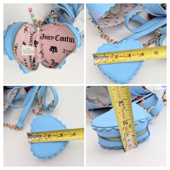 NWT Juicy Couture Sweet Strawberry Tote/Crossbody Bag w/Fun Detachable Pieces - Picture 14 of 16